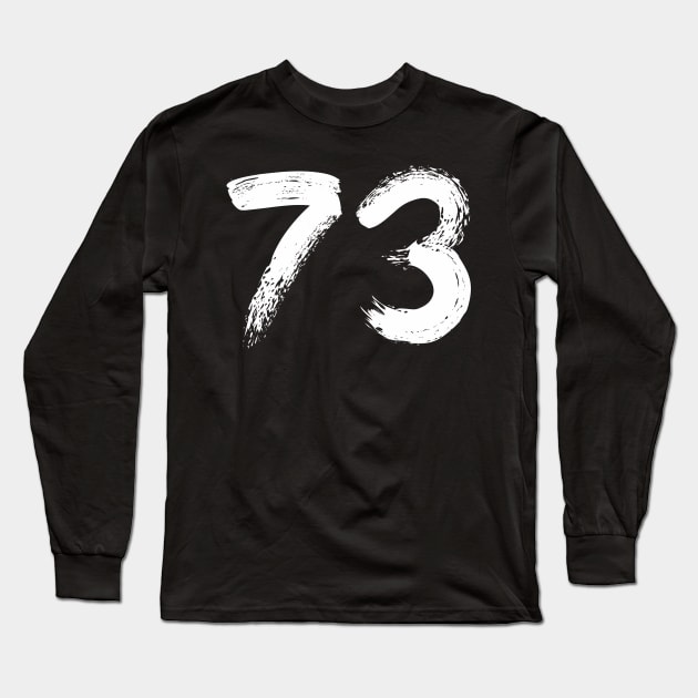 Number 73 Long Sleeve T-Shirt by Erena Samohai